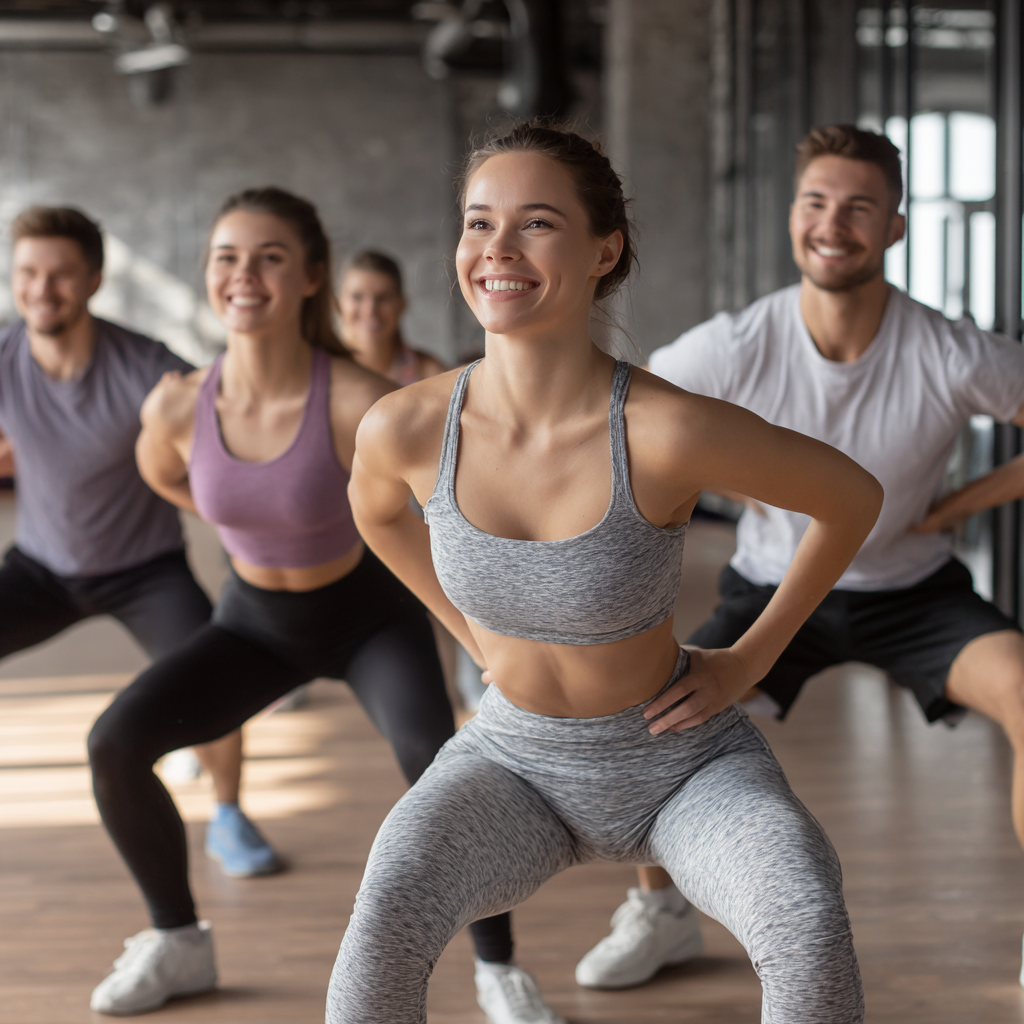 Peaceful Ukrainian woman in her 50s practicing breathing exercises in a serene outdoor setting, demonstrating proper breathing technique for fitness recovery